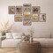8x10 Picture Frame Set of 15, Display Pictures 8x10 with Mat or 9x11 without Mat, Multi Photo Frames for Wall Mounting or Tabletop Display, Dark Red